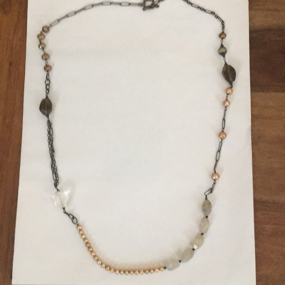 Silpada Pearl and Quartz Necklace